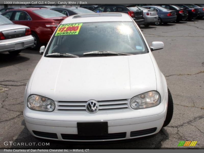 Candy White / Black 1999 Volkswagen Golf GLS 4 Door