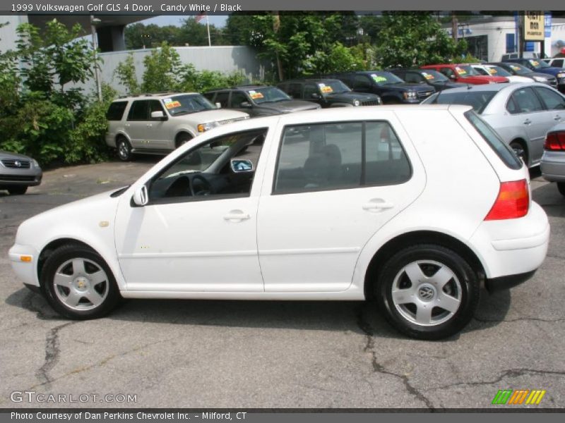 Candy White / Black 1999 Volkswagen Golf GLS 4 Door