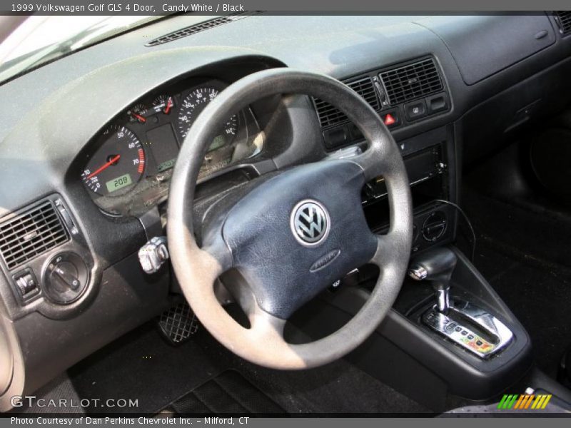 Candy White / Black 1999 Volkswagen Golf GLS 4 Door