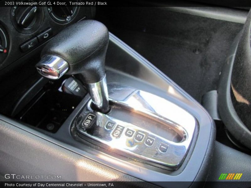 Tornado Red / Black 2003 Volkswagen Golf GL 4 Door