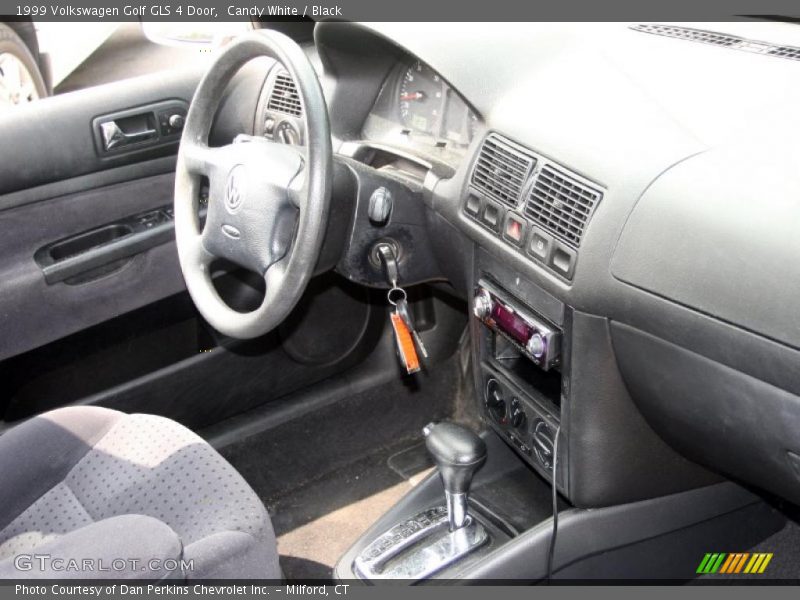 Candy White / Black 1999 Volkswagen Golf GLS 4 Door