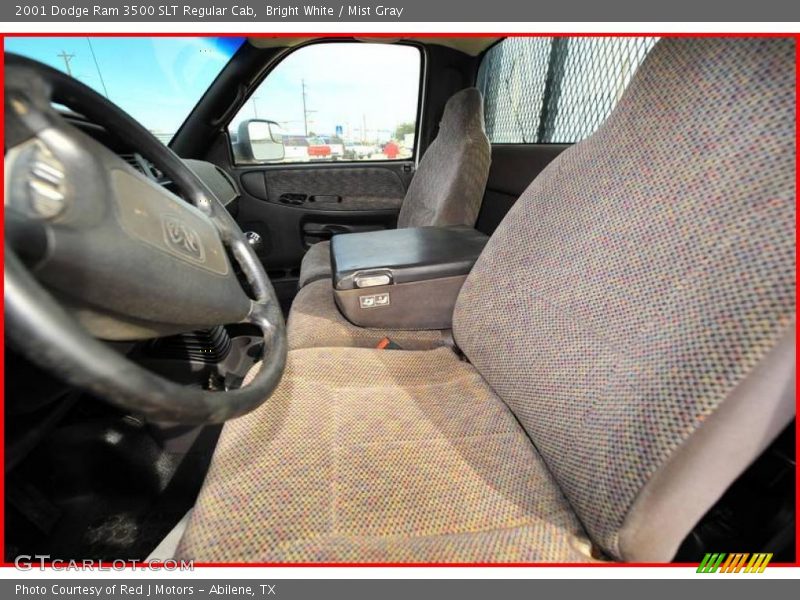 Bright White / Mist Gray 2001 Dodge Ram 3500 SLT Regular Cab