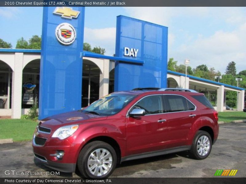 Cardinal Red Metallic / Jet Black 2010 Chevrolet Equinox LTZ AWD