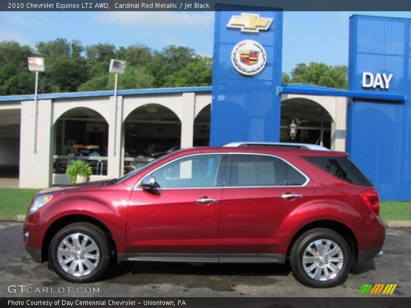 Cardinal Red Metallic / Jet Black 2010 Chevrolet Equinox LTZ AWD