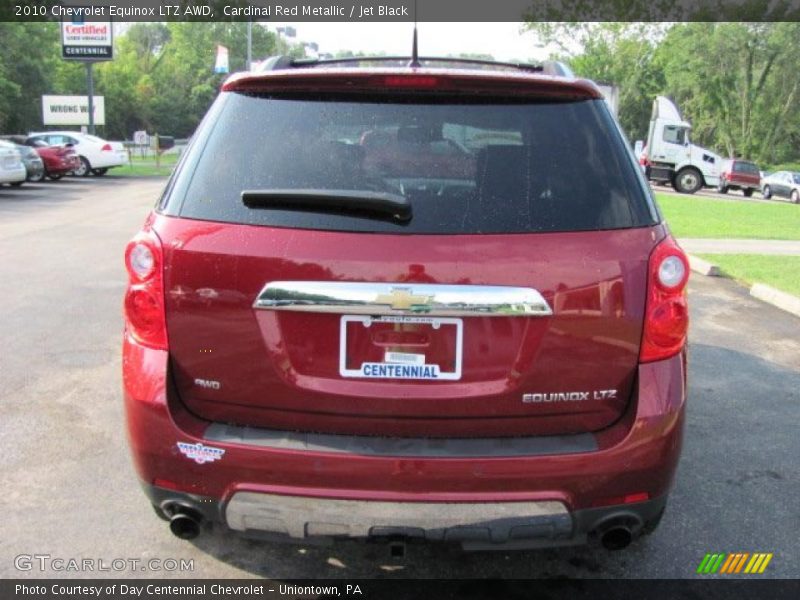 Cardinal Red Metallic / Jet Black 2010 Chevrolet Equinox LTZ AWD