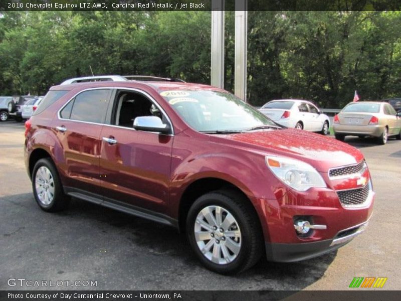 Cardinal Red Metallic / Jet Black 2010 Chevrolet Equinox LTZ AWD