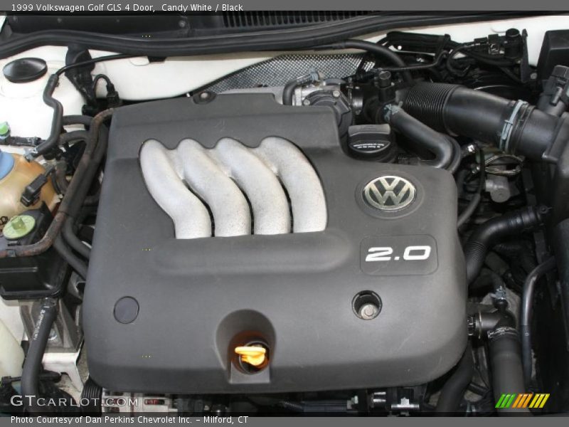 Candy White / Black 1999 Volkswagen Golf GLS 4 Door