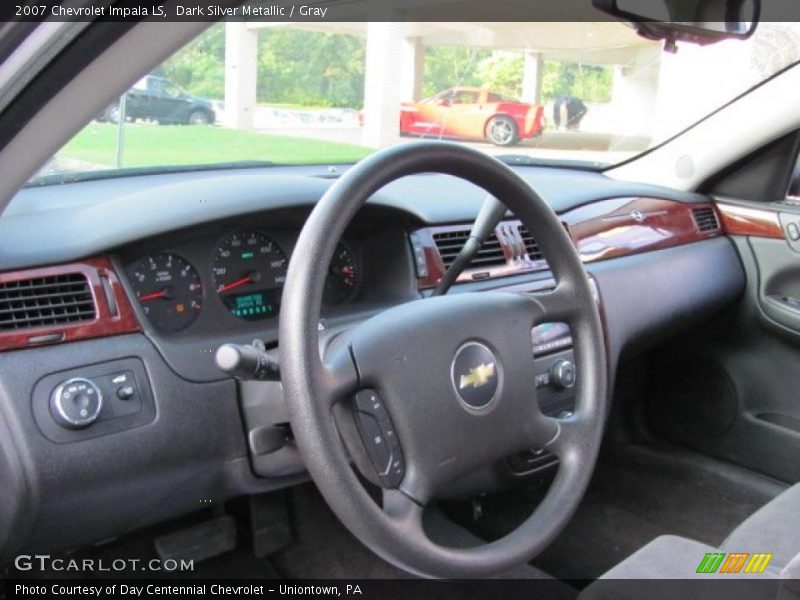 Dark Silver Metallic / Gray 2007 Chevrolet Impala LS