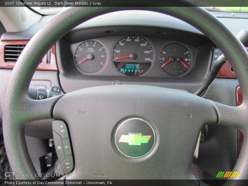 Dark Silver Metallic / Gray 2007 Chevrolet Impala LS