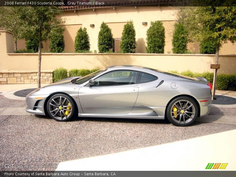 Gray Titanium / Black 2008 Ferrari F430 Scuderia Coupe