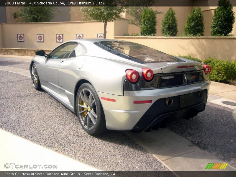 Gray Titanium / Black 2008 Ferrari F430 Scuderia Coupe