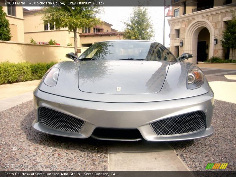 Gray Titanium / Black 2008 Ferrari F430 Scuderia Coupe