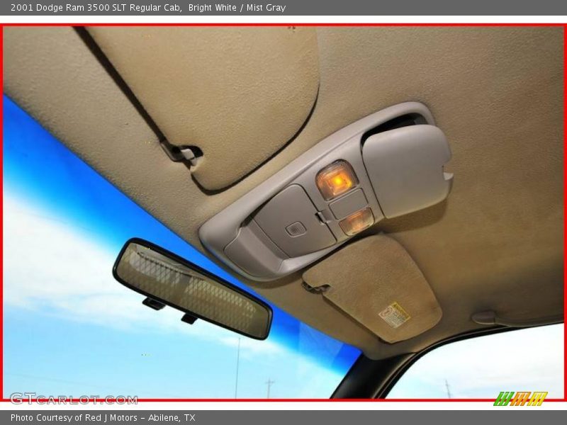 Bright White / Mist Gray 2001 Dodge Ram 3500 SLT Regular Cab