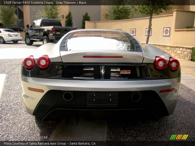 Gray Titanium / Black 2008 Ferrari F430 Scuderia Coupe