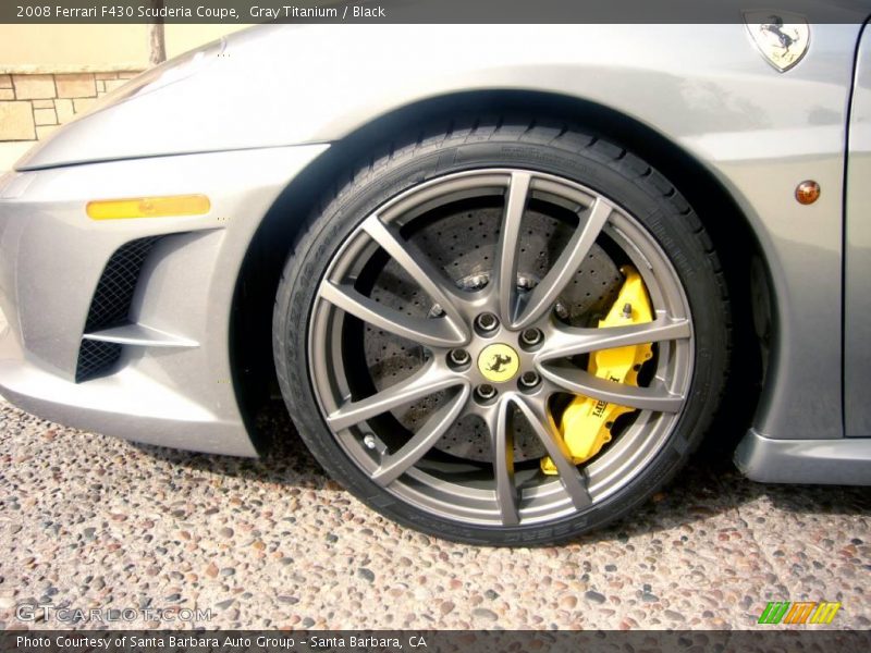 Gray Titanium / Black 2008 Ferrari F430 Scuderia Coupe