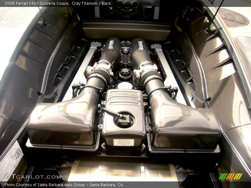 Gray Titanium / Black 2008 Ferrari F430 Scuderia Coupe
