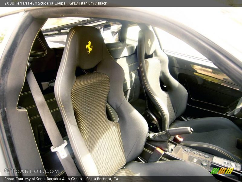 Gray Titanium / Black 2008 Ferrari F430 Scuderia Coupe