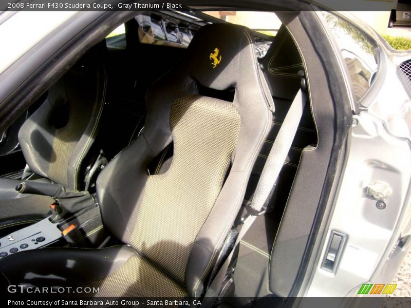 Gray Titanium / Black 2008 Ferrari F430 Scuderia Coupe