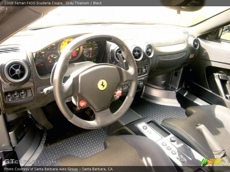 Gray Titanium / Black 2008 Ferrari F430 Scuderia Coupe