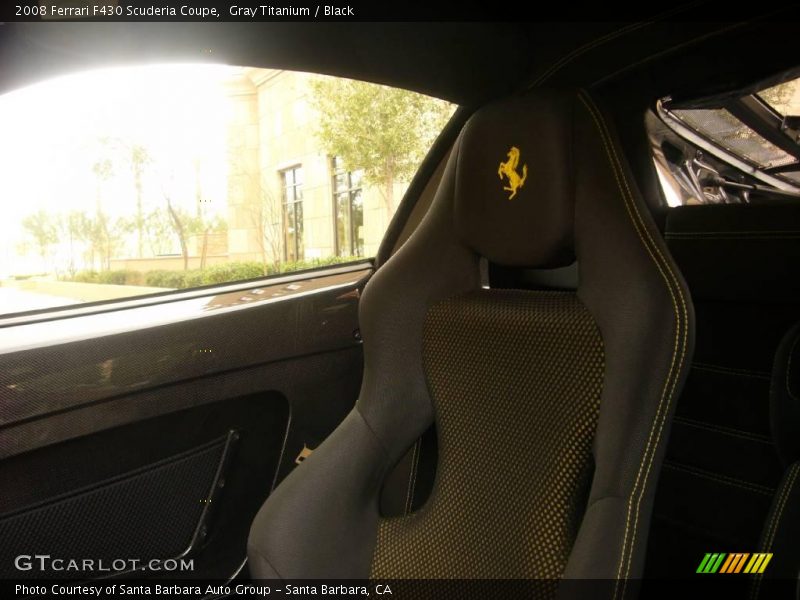 Gray Titanium / Black 2008 Ferrari F430 Scuderia Coupe