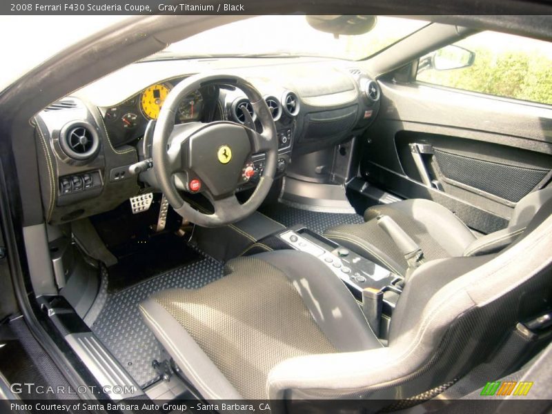 Gray Titanium / Black 2008 Ferrari F430 Scuderia Coupe