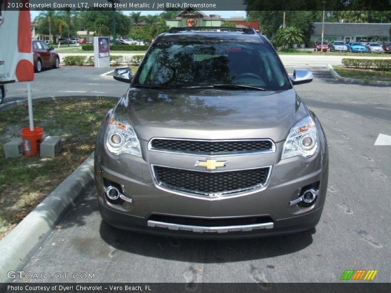 Mocha Steel Metallic / Jet Black/Brownstone 2010 Chevrolet Equinox LTZ