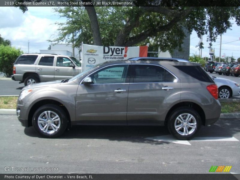 Mocha Steel Metallic / Jet Black/Brownstone 2010 Chevrolet Equinox LTZ