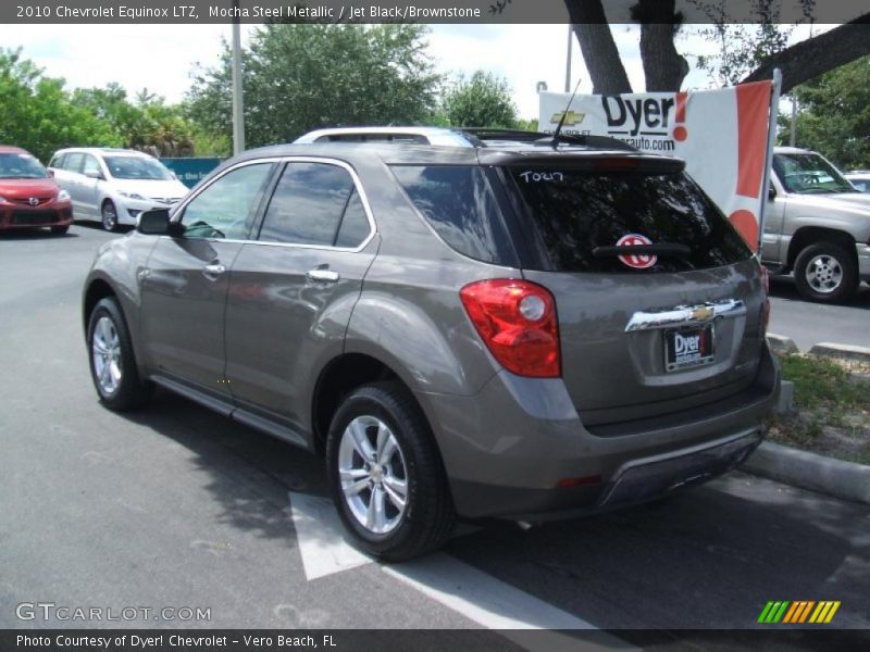 Mocha Steel Metallic / Jet Black/Brownstone 2010 Chevrolet Equinox LTZ