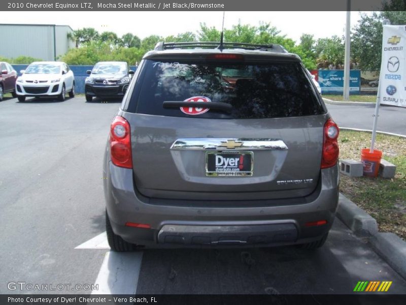Mocha Steel Metallic / Jet Black/Brownstone 2010 Chevrolet Equinox LTZ