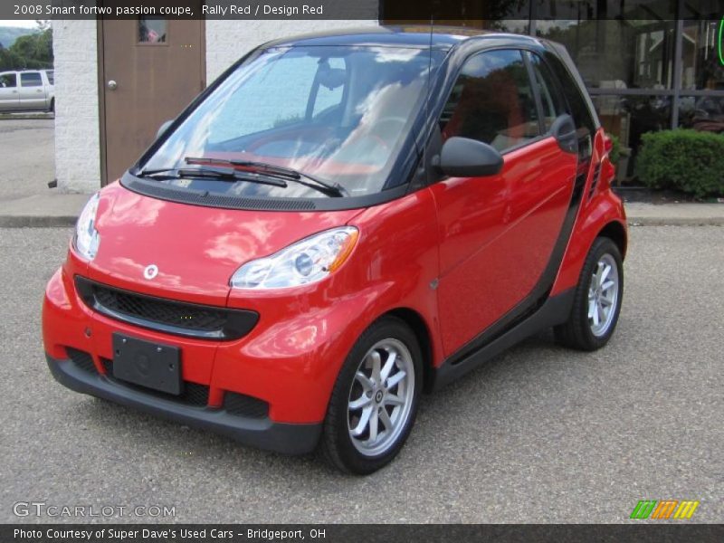 Rally Red / Design Red 2008 Smart fortwo passion coupe