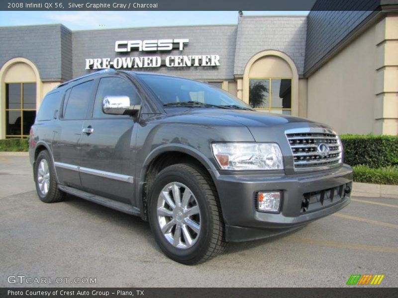 Silver Graphite Gray / Charcoal 2008 Infiniti QX 56