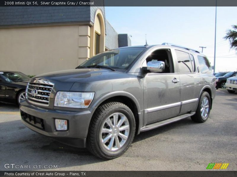 Silver Graphite Gray / Charcoal 2008 Infiniti QX 56
