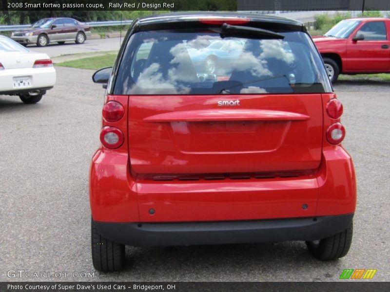 Rally Red / Design Red 2008 Smart fortwo passion coupe
