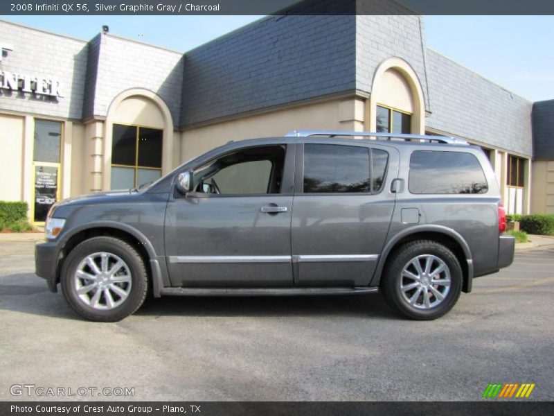 Silver Graphite Gray / Charcoal 2008 Infiniti QX 56
