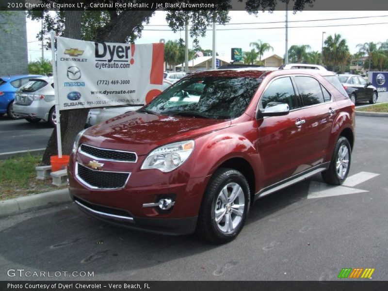 Cardinal Red Metallic / Jet Black/Brownstone 2010 Chevrolet Equinox LT