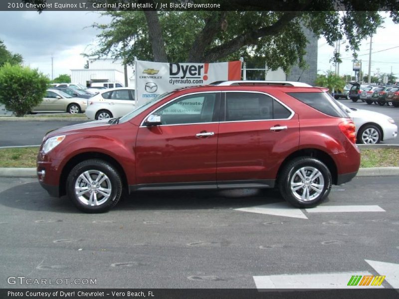 Cardinal Red Metallic / Jet Black/Brownstone 2010 Chevrolet Equinox LT