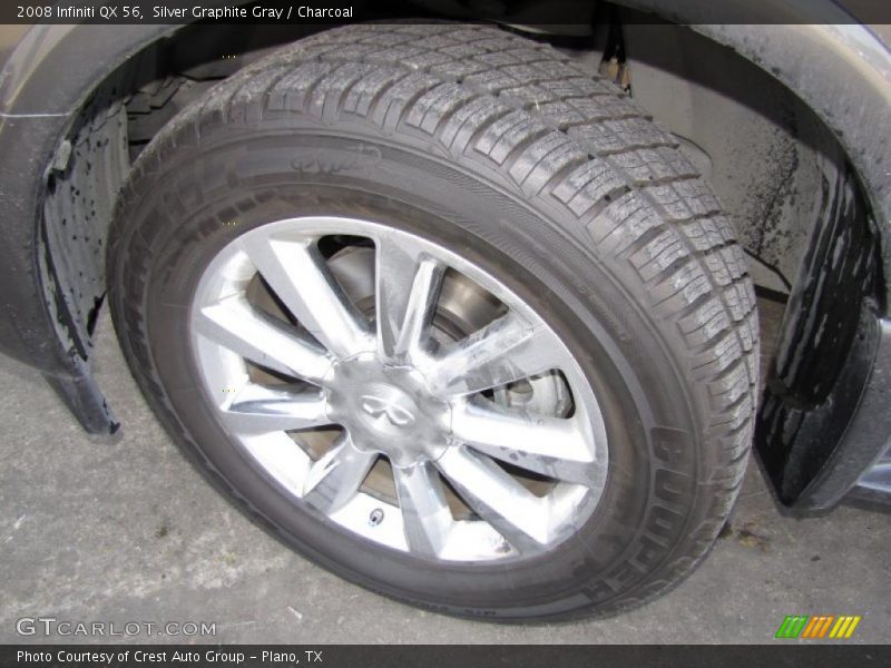Silver Graphite Gray / Charcoal 2008 Infiniti QX 56