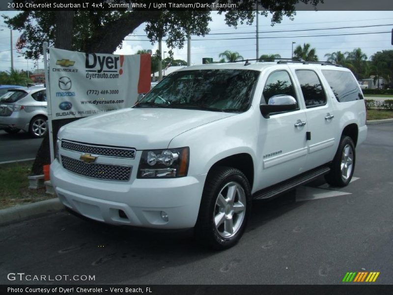 Summit White / Light Titanium/Dark Titanium 2010 Chevrolet Suburban LT 4x4