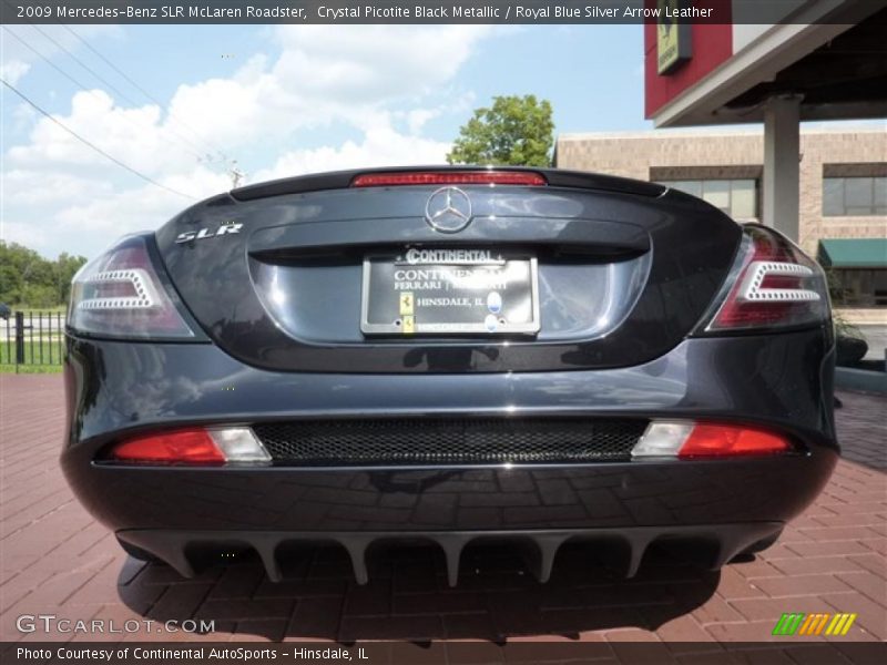 Crystal Picotite Black Metallic / Royal Blue Silver Arrow Leather 2009 Mercedes-Benz SLR McLaren Roadster