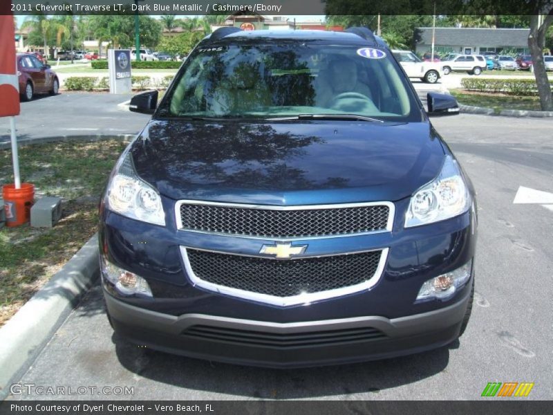 Dark Blue Metallic / Cashmere/Ebony 2011 Chevrolet Traverse LT