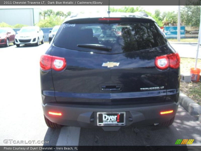 Dark Blue Metallic / Cashmere/Ebony 2011 Chevrolet Traverse LT