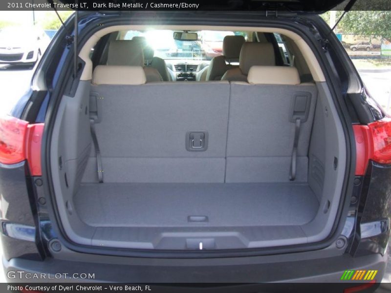 Dark Blue Metallic / Cashmere/Ebony 2011 Chevrolet Traverse LT
