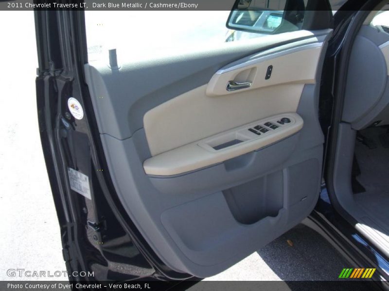 Dark Blue Metallic / Cashmere/Ebony 2011 Chevrolet Traverse LT