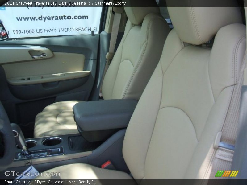 Dark Blue Metallic / Cashmere/Ebony 2011 Chevrolet Traverse LT