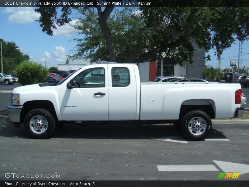 Summit White / Dark Titanium 2011 Chevrolet Silverado 2500HD Extended Cab