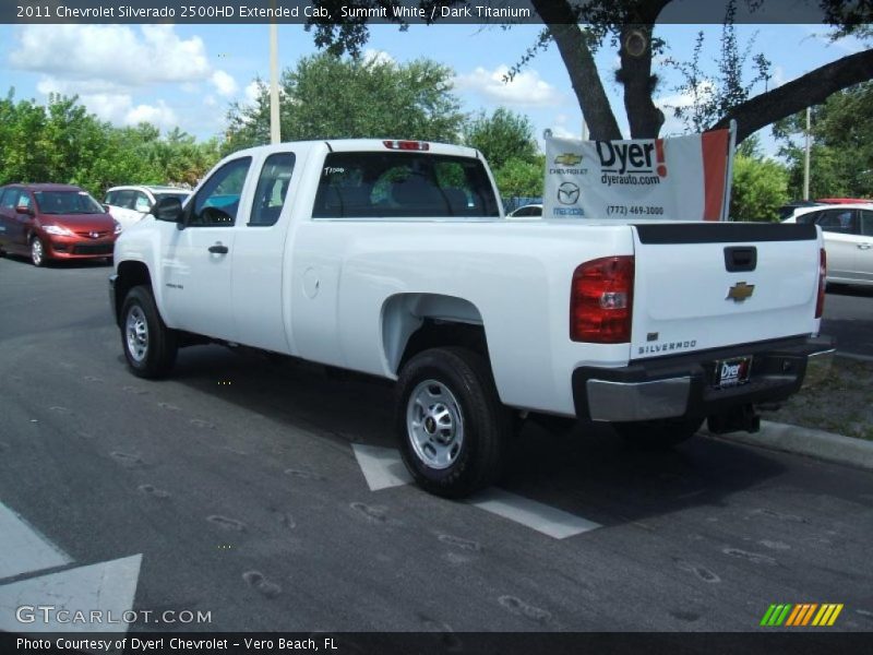Summit White / Dark Titanium 2011 Chevrolet Silverado 2500HD Extended Cab