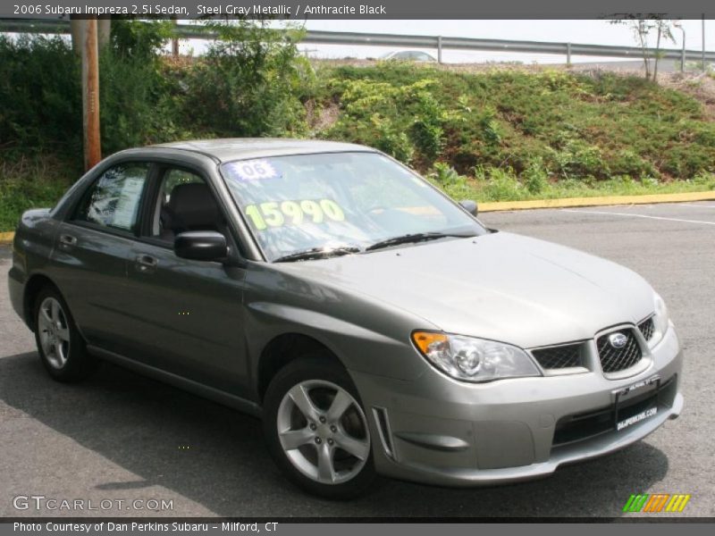 Steel Gray Metallic / Anthracite Black 2006 Subaru Impreza 2.5i Sedan