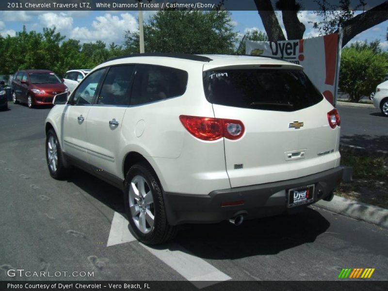 White Diamond Tricoat / Cashmere/Ebony 2011 Chevrolet Traverse LTZ