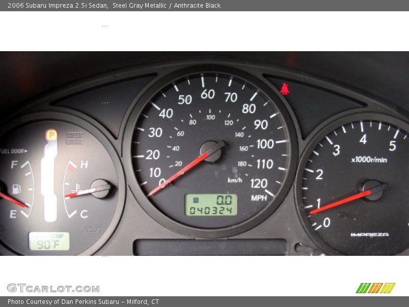 Steel Gray Metallic / Anthracite Black 2006 Subaru Impreza 2.5i Sedan