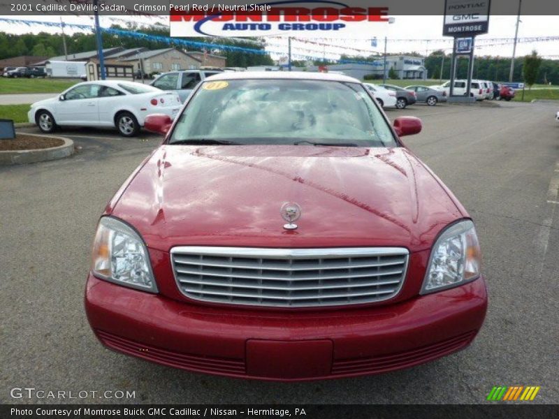Crimson Pearl Red / Neutral Shale 2001 Cadillac DeVille Sedan